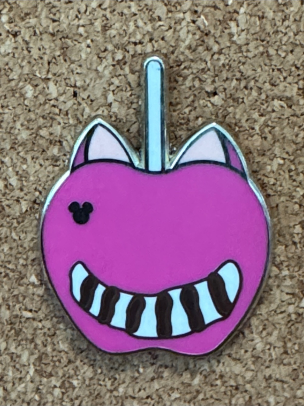 5/$25 Cheshire Cat Candy Apple Pin